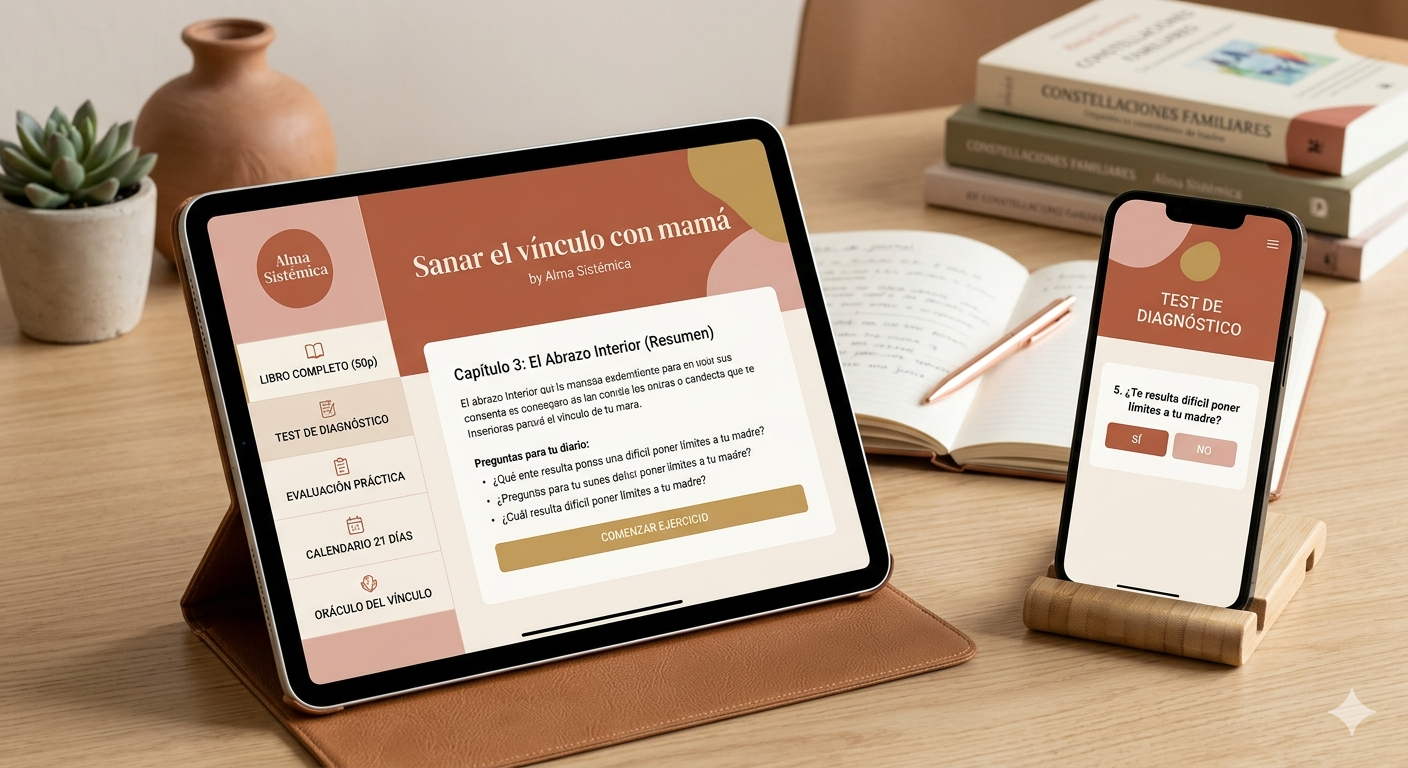 Portal Interactivo de Sanación: Sanar el Vínculo con Mamá (Ebook + Test + Reto 21 Días)